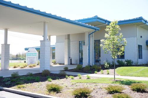 photo showing the outside of the Centreville Health Center building